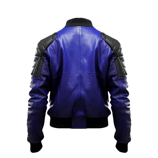 Men’s Blue & Black Bomber Jacket