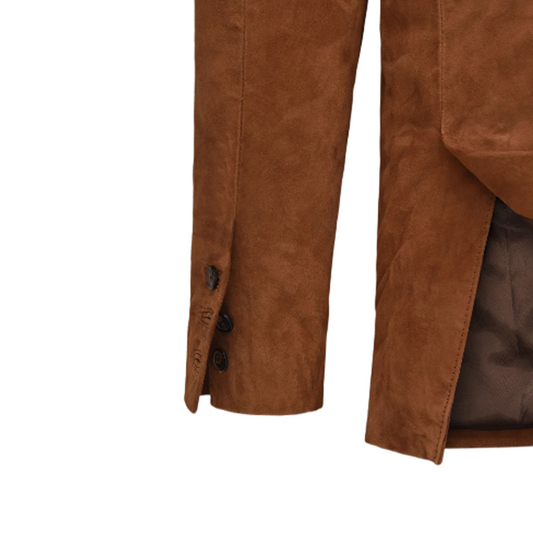 Mens Suede Western Leather Blazer