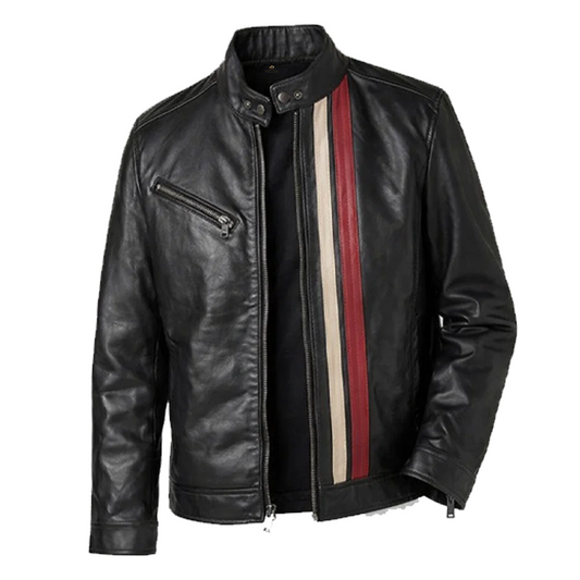 Men’s Black Moto Leather Jacket