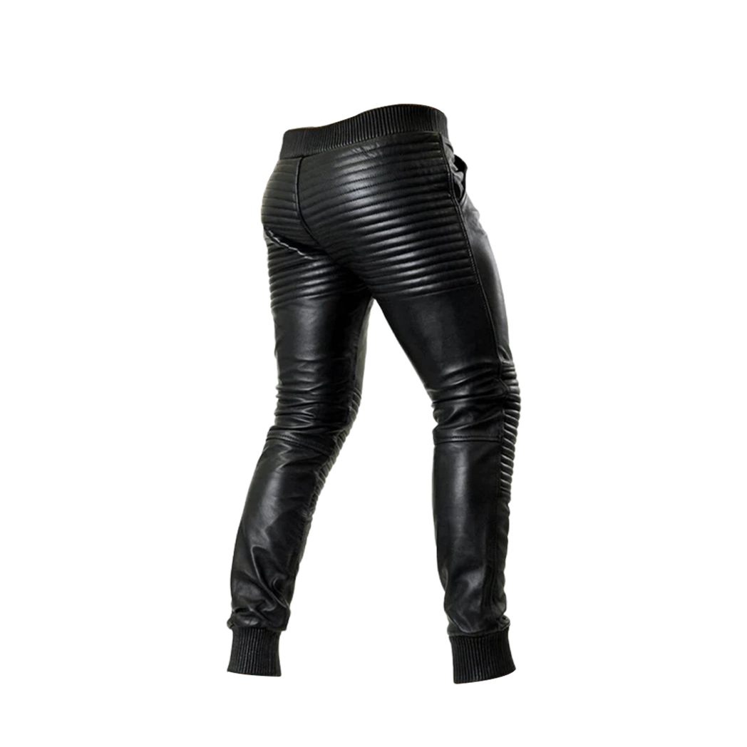 Leather Jogger Pants