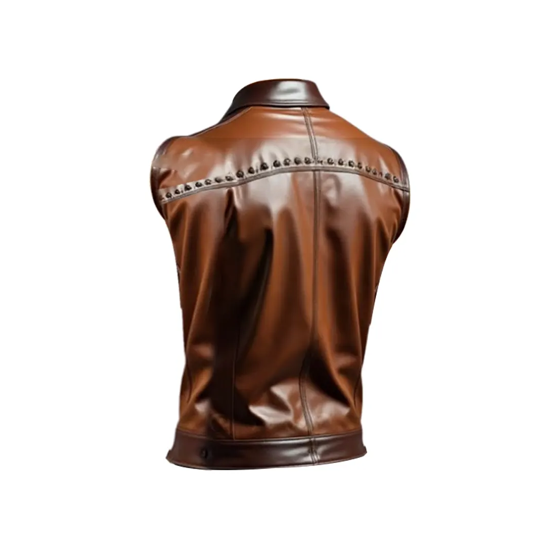 Men’s Classic Brown Leather Vest