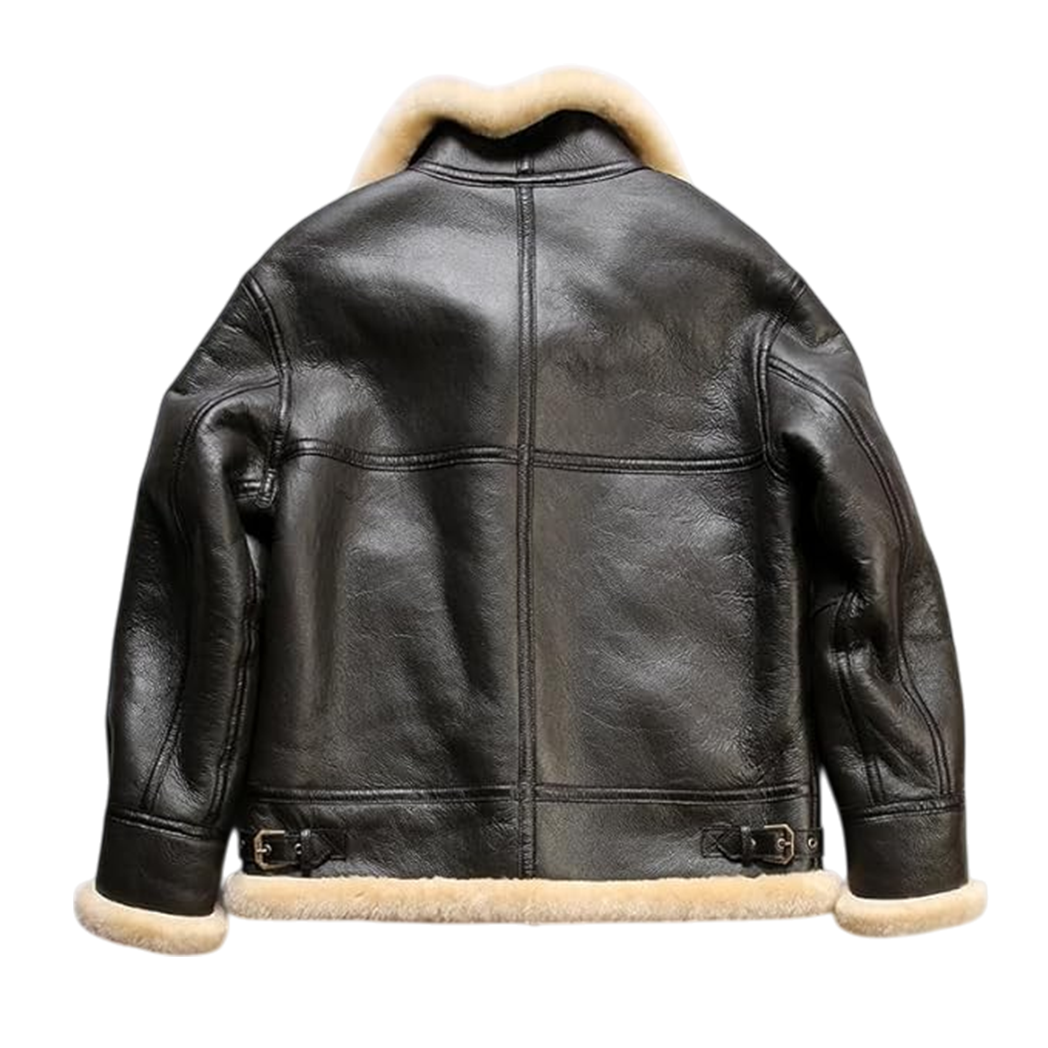 A-2 Black Bomber Leather Jacket