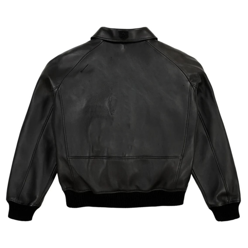 Men’s Icon Solid Black Leather Jacket