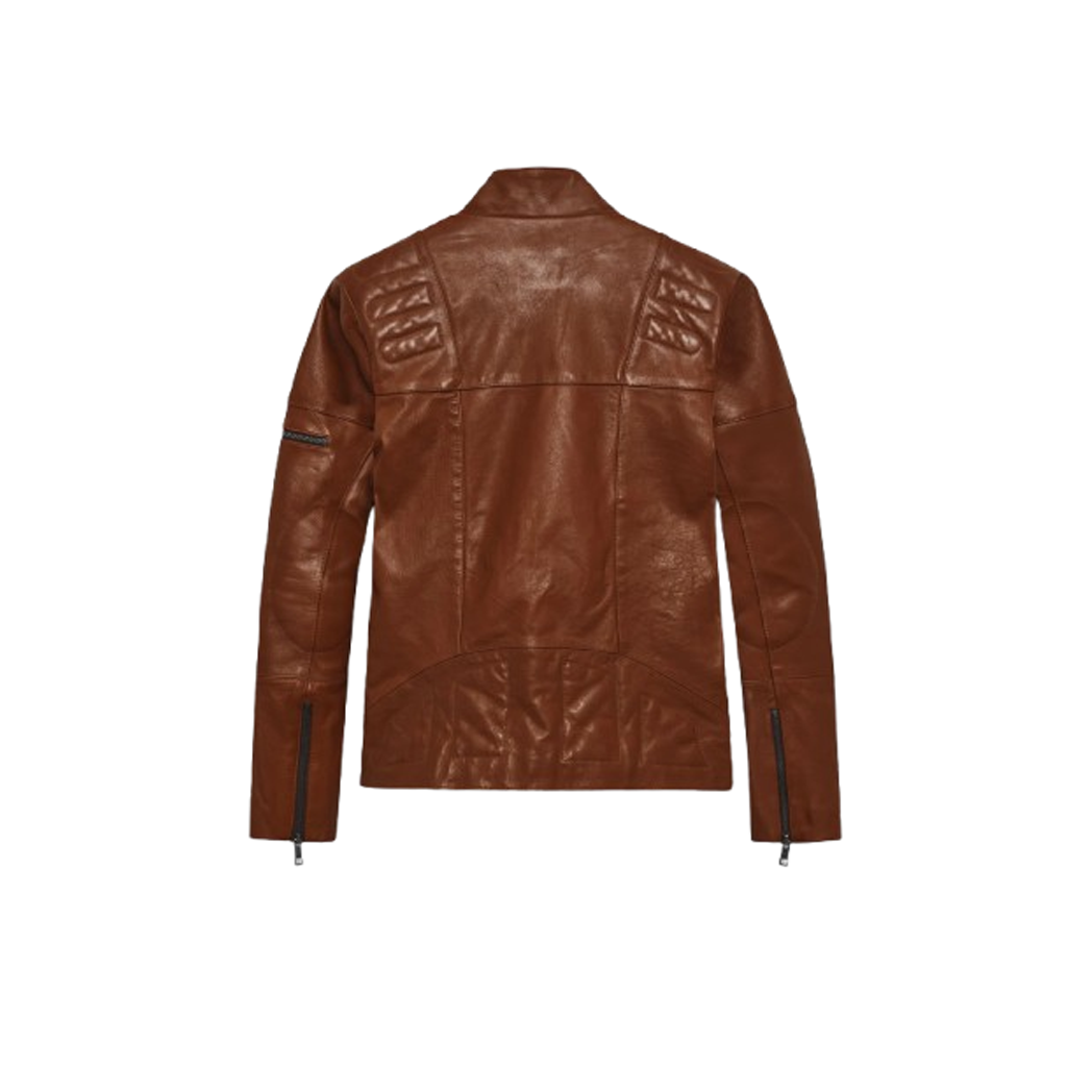 Men’s Brown Cruiser Biker Leather Jacket