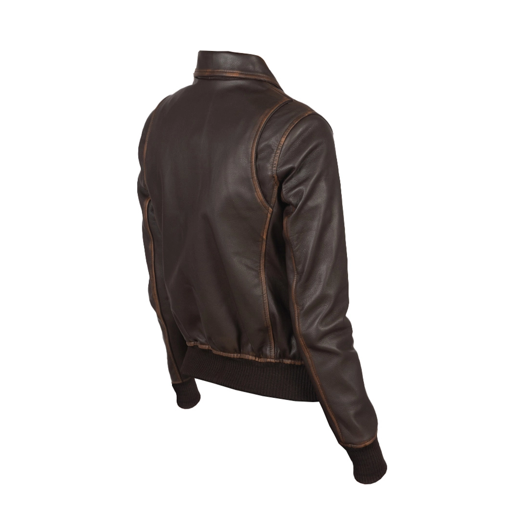 Women A-2 Brown Leather Jacket