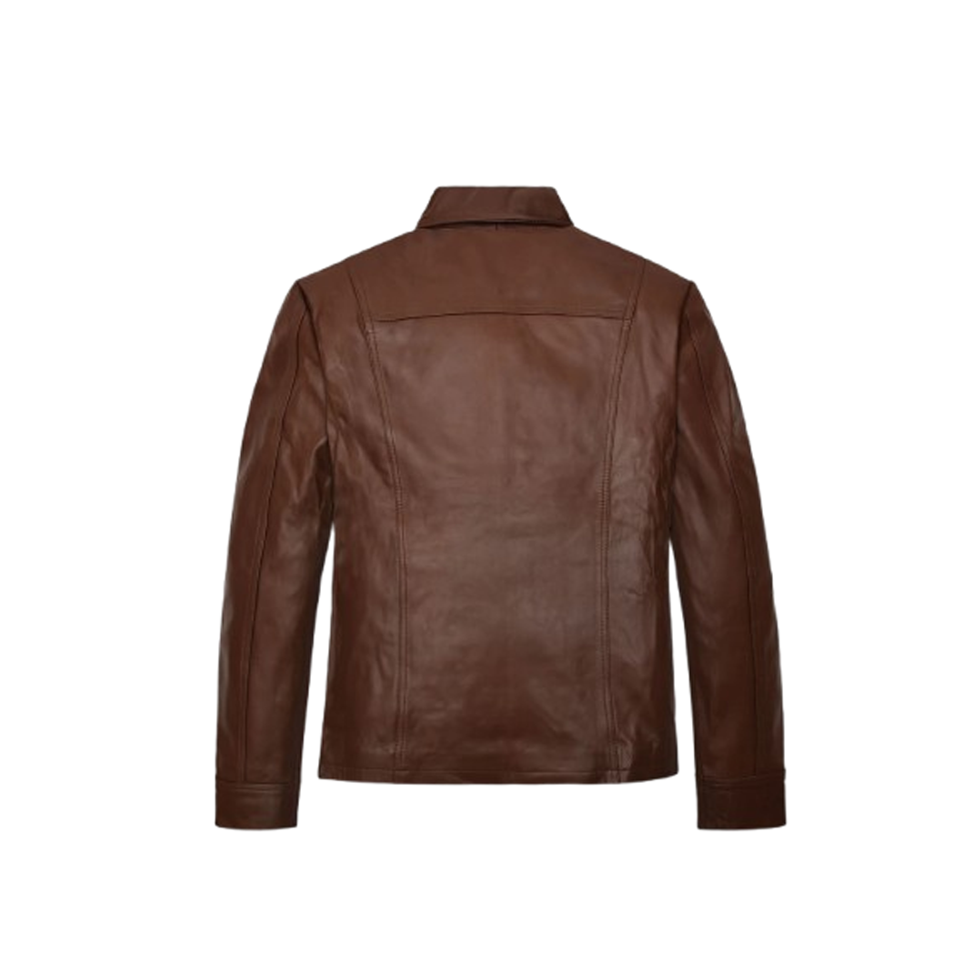 Men’s Joseph Levitt Inception Brown Leather Jacket