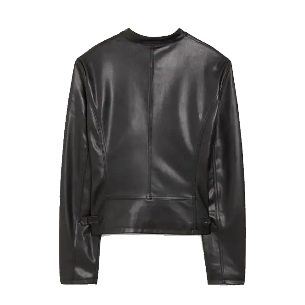 Women Faux Leather Biker Jacket