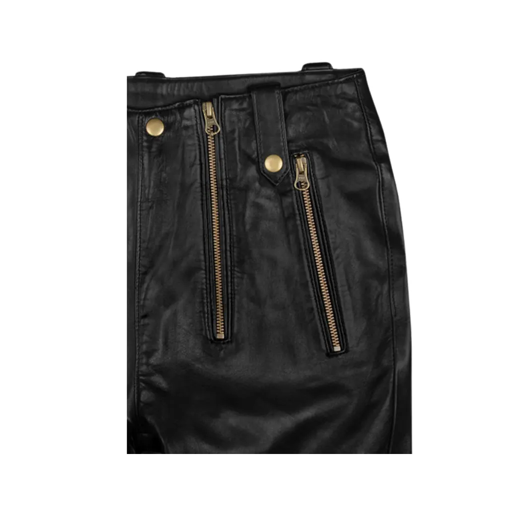 Women’s Slim Fit Anchor Genuine Leather Pants