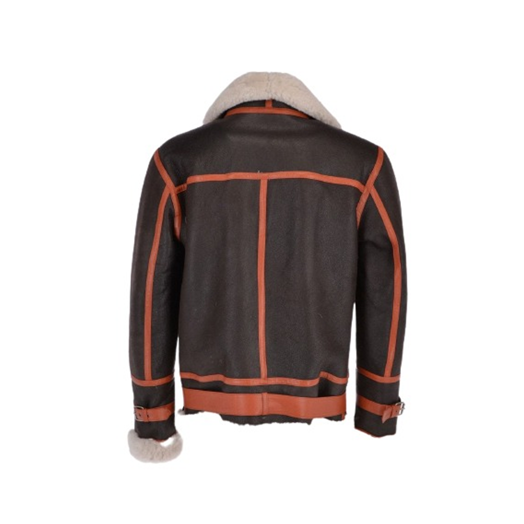 Men’s Flying Aviator Shearling Bomber Jacket