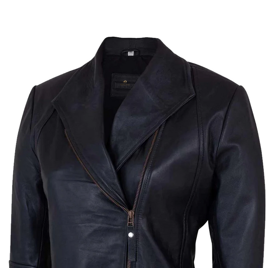 Womens Motorbike Sheep Leather Jacket