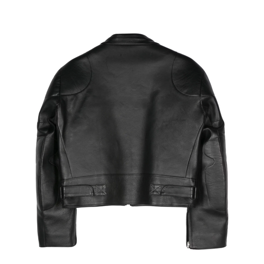 Mens Vetements Securite Black leather Jacket