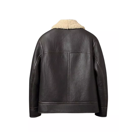 Women B3 RAF Aviator Shearling Leather Jacket