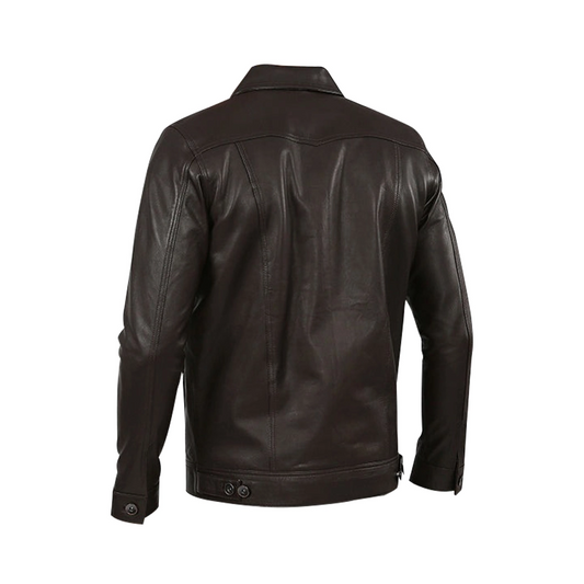Leather Black Jacket For Men