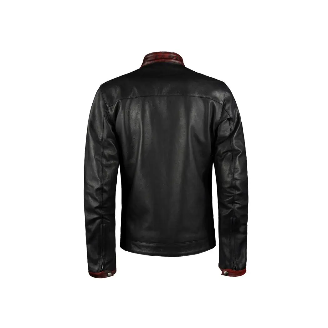 Mens Retro Black Leather Jacket