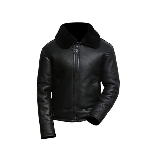 Mens Aviator B3 Shearling Sheepskin Jacket