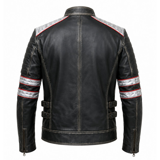 Men’s Cafe Racer Leather Jacket