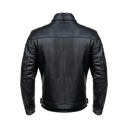 Men’s Motorcycle Black Leather Jacket