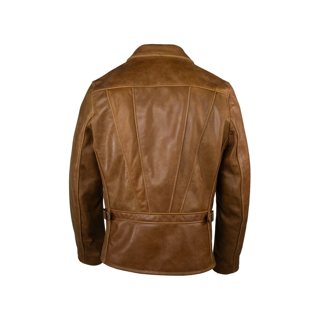 Men’s Waxy Buffalo Sunset Brown Leather Jacket