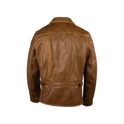 Men’s Waxy Buffalo Sunset Brown Leather Jacket
