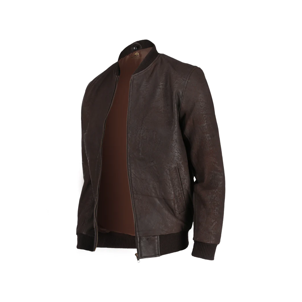 Women Snuff Style Real Bomber Leather Jacket