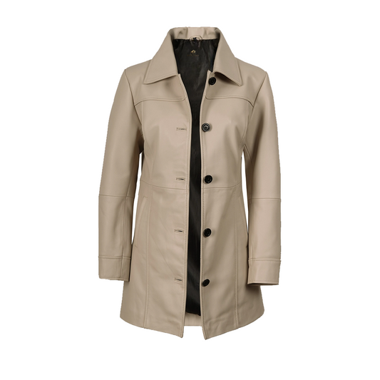 Women’s Real Lambskin Leather Coat