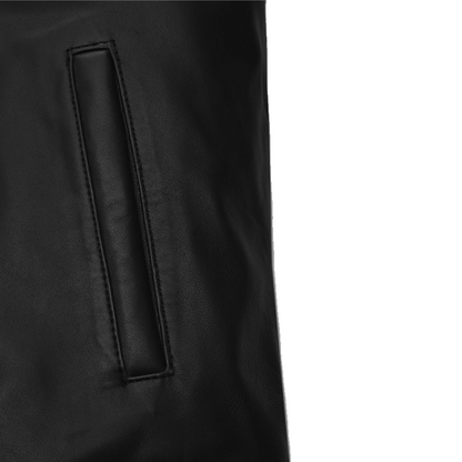 Mens Black Andrew Tate Leather Jacket