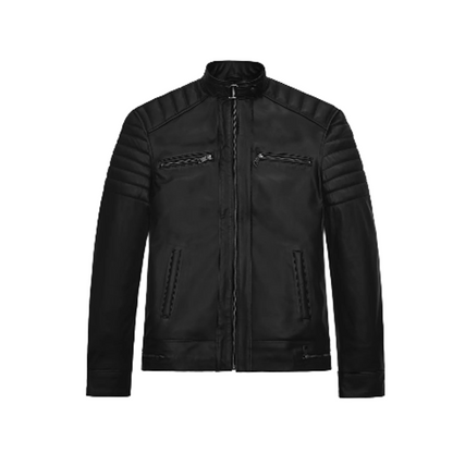 Mens Black Andrew Tate Leather Jacket