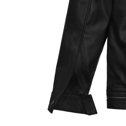 Mens Black Andrew Tate Leather Jacket
