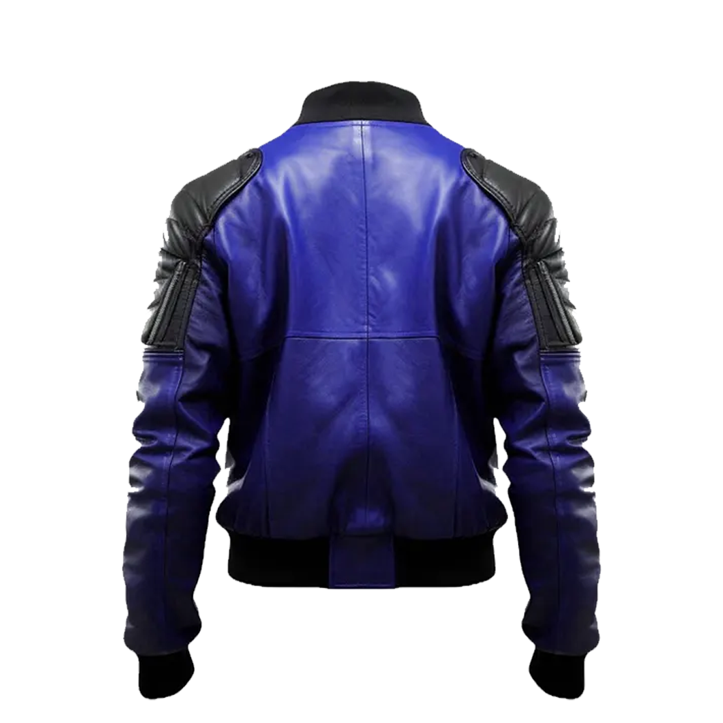 Men’s Blue & Black Bomber Jacket