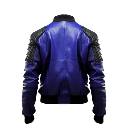Men’s Blue & Black Bomber Jacket