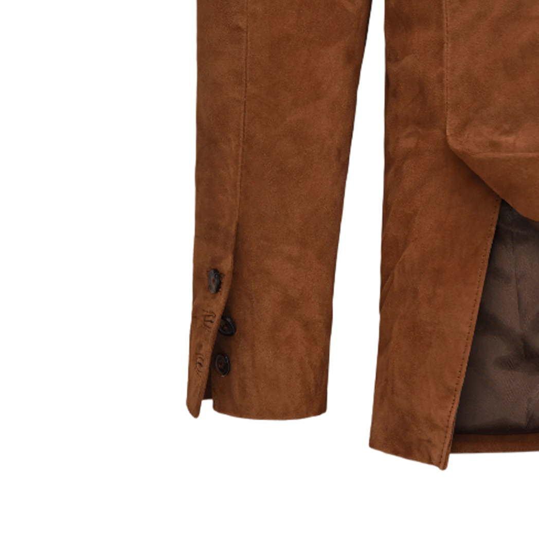 Mens Suede Western Leather Blazer