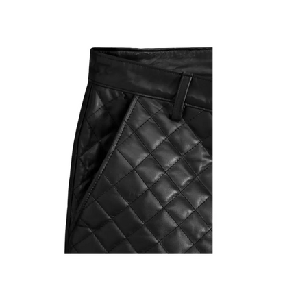 Bocelli Quilted Leather Pants