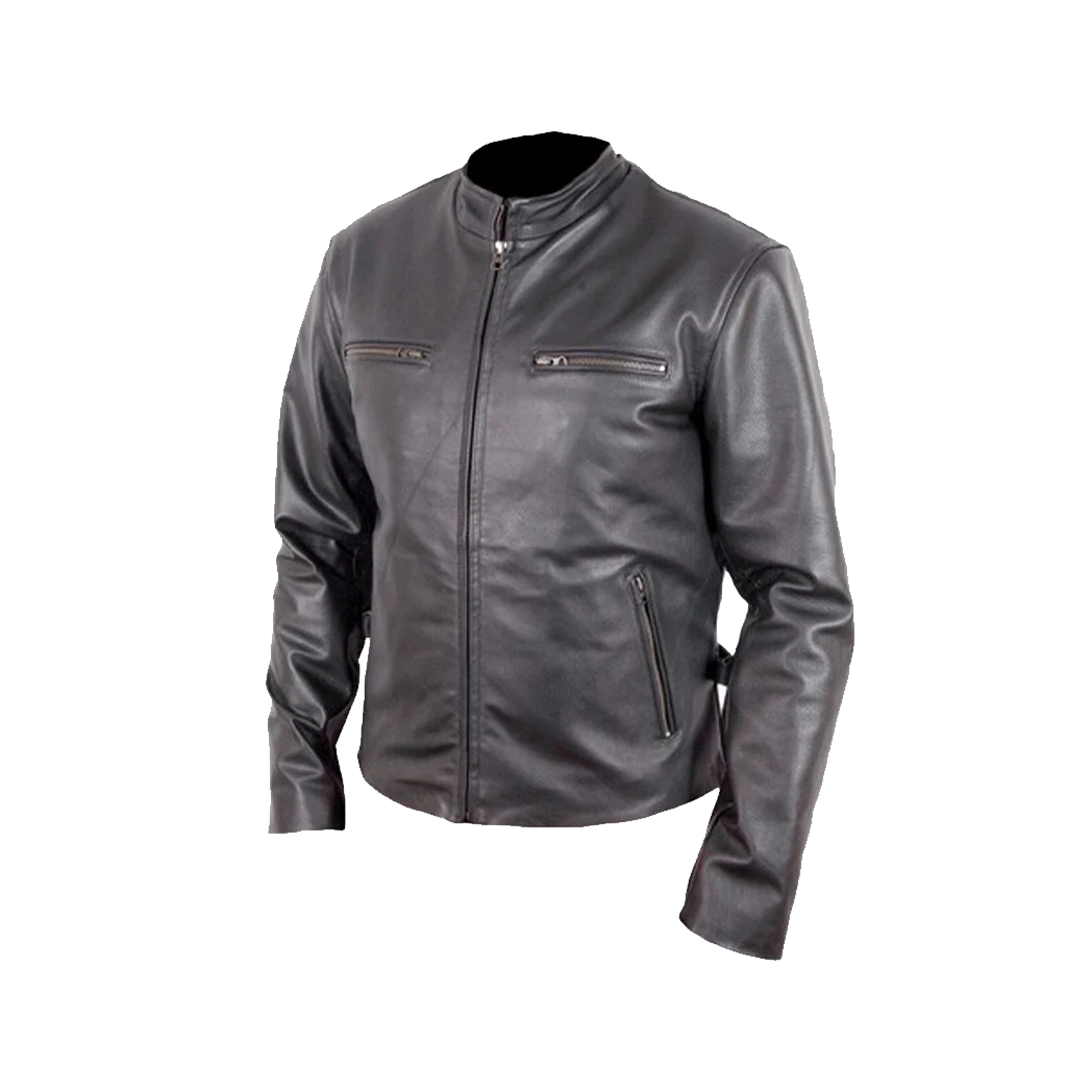 Mens Fast And The Furious Black Leather Jacket