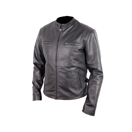 Mens Fast And The Furious Black Leather Jacket