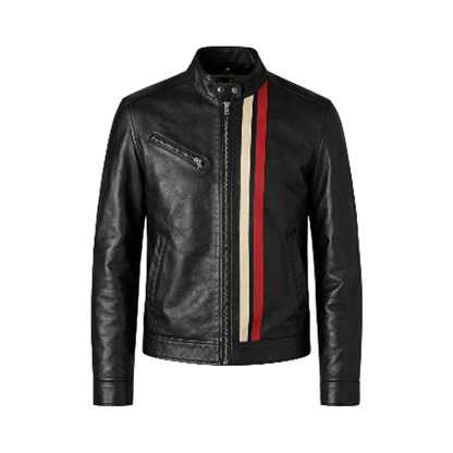 Men’s Black Moto Leather Jacket