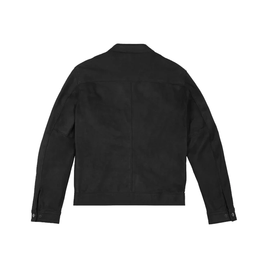 Men’s Black Matte Racer Leather Jacket