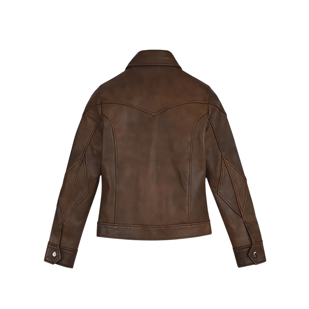 Women Alexandra Daddario San Andreas Leather Jacket