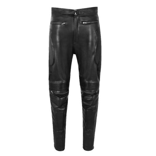 Limo Padded Biker Black Leather Pant