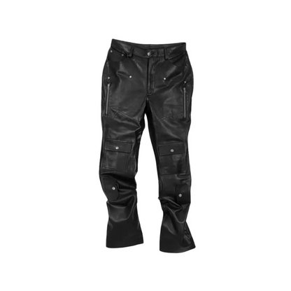 Men’s Genuine Cargo Style Leather Pant