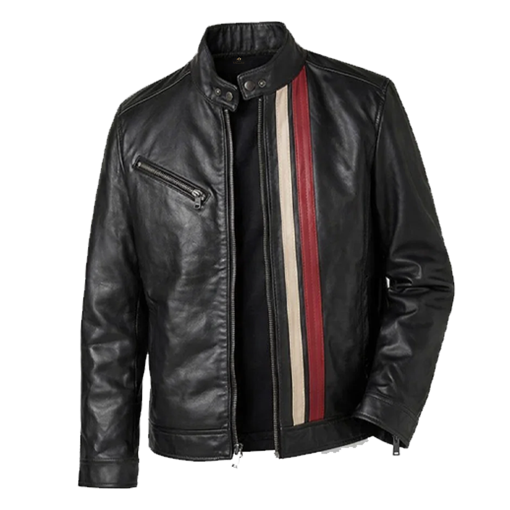 Men’s Black Moto Leather Jacket