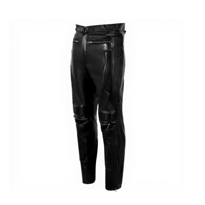 Limo Padded Biker Black Leather Pant