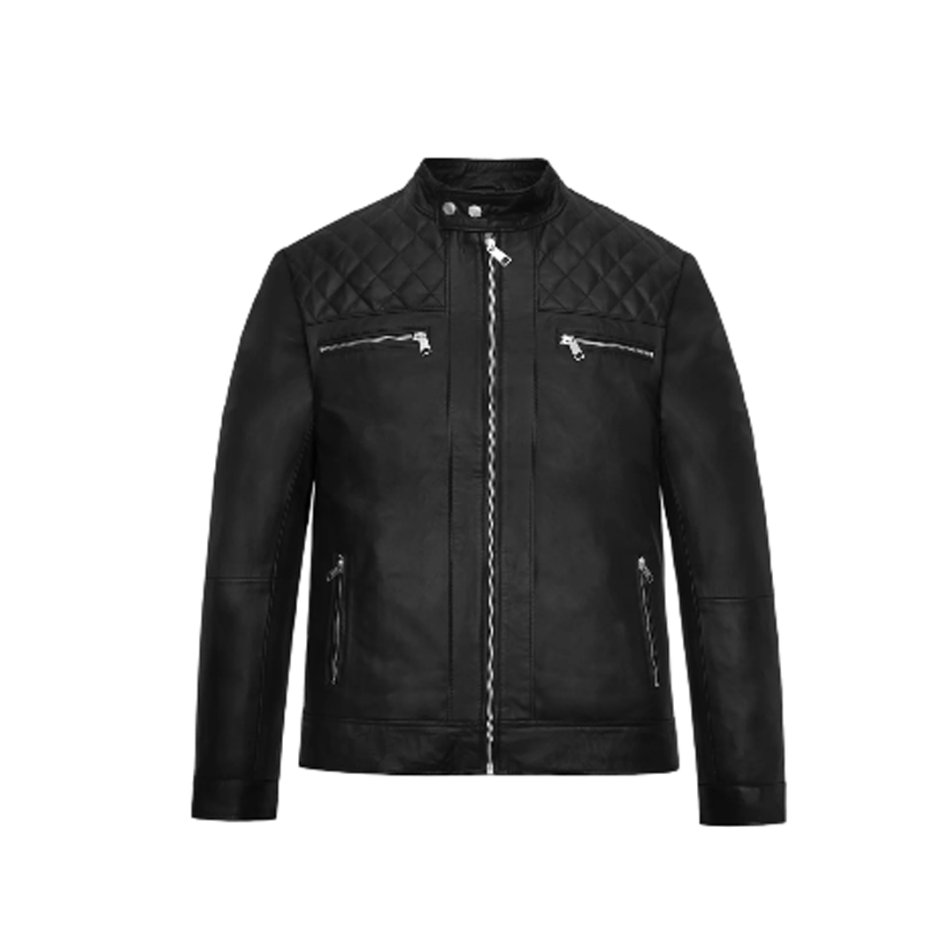 Mens Jason Statham Expend4bles Black Leather Jacket