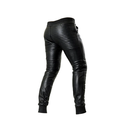 Leather Jogger Pants
