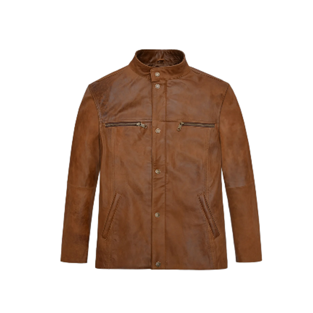 Mens Jean Claude Van Johnson Season 1 Leather Jacket