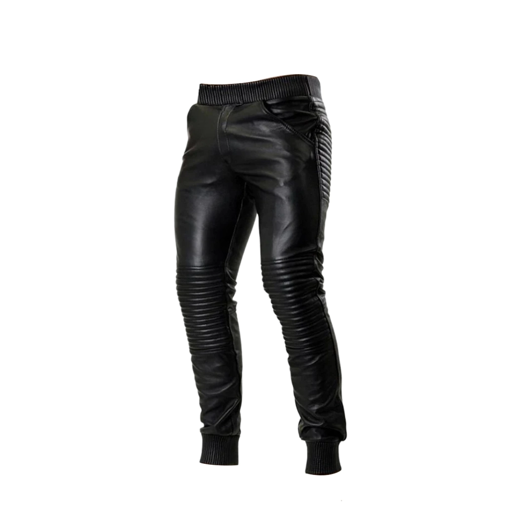 Leather Jogger Pants