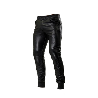 Leather Jogger Pants