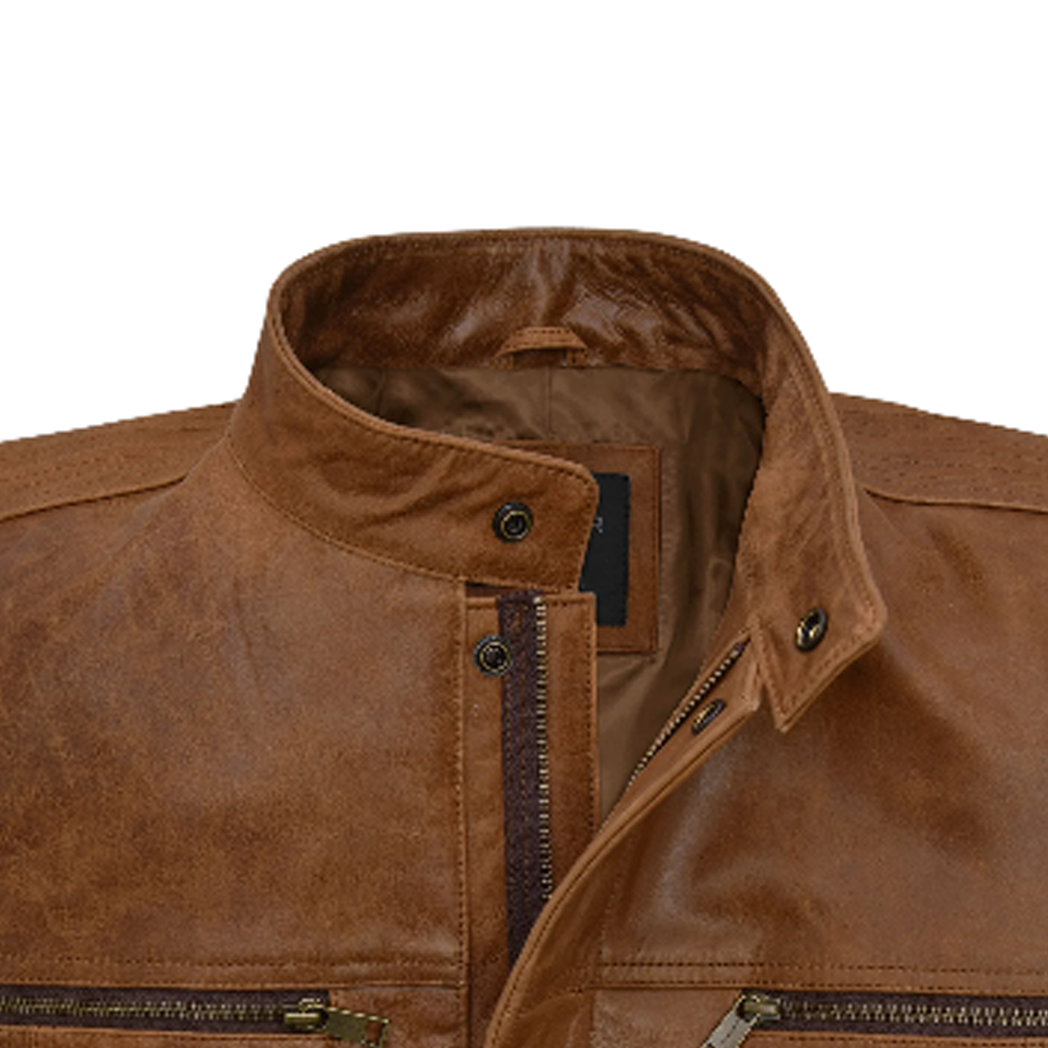 Mens Jean Claude Van Johnson Season 1 Leather Jacket