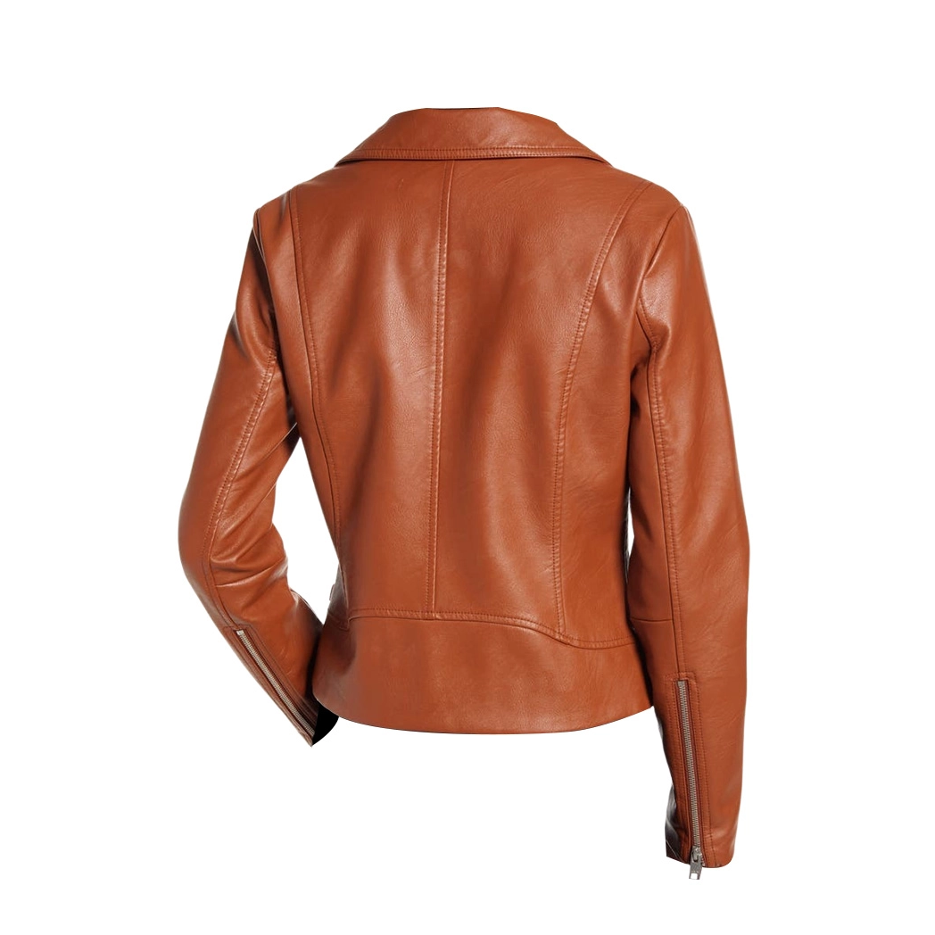 Womens Real Brown Leather Jacket