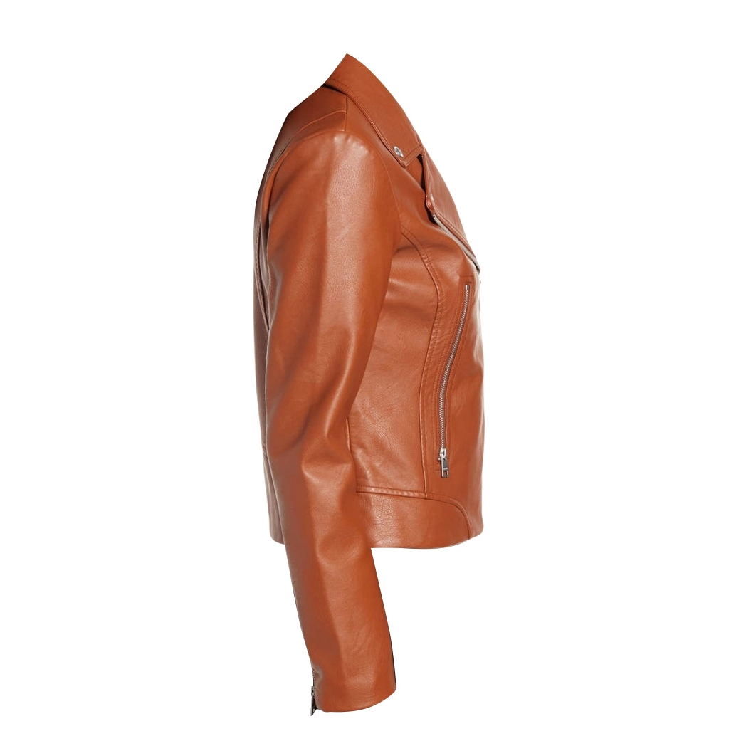 Womens Real Brown Leather Jacket
