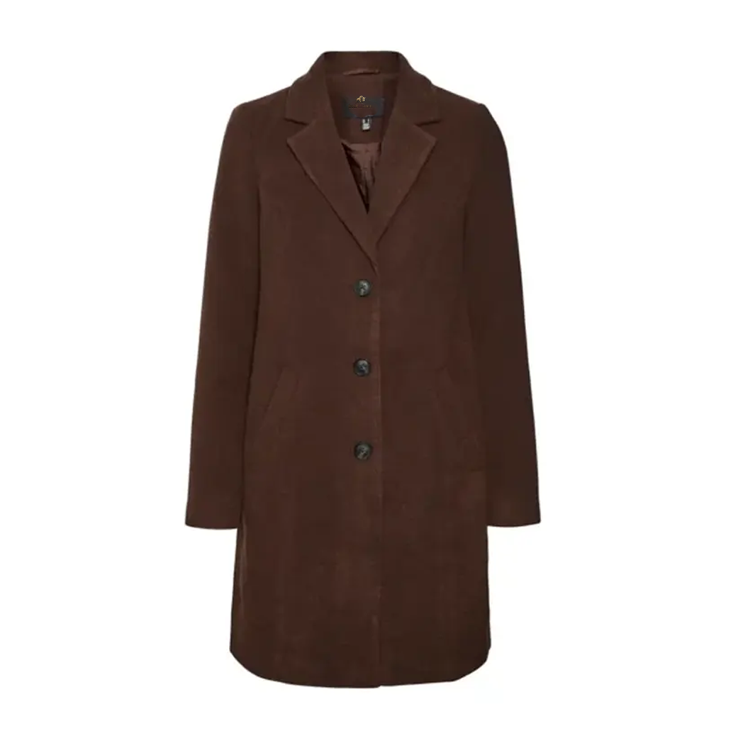 Spread Collar Coat